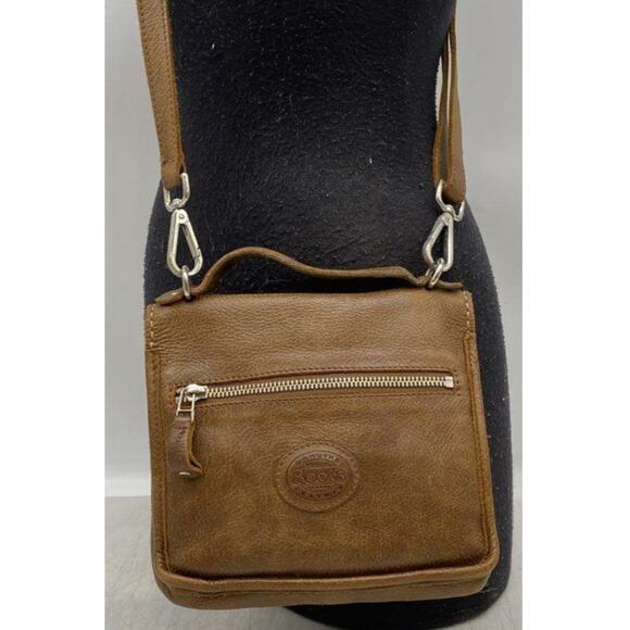 ROOTS EUC SMALL UNISEX CROSSBODY LEATHER BAG - Picture 5 of 9